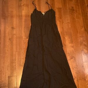 Elegant Black Maxi Sun Dress